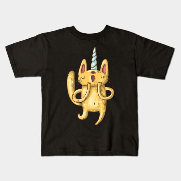 Jam unicorn Kids T-Shirt by daghlashassan